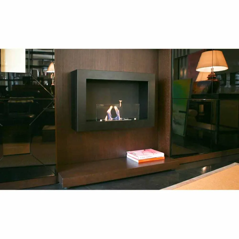 Biocamino pared Diseño moderno Blake viadurini