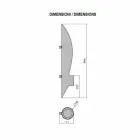 Biochimenea de pared de diseño tubular y moderno en acero negro - Jackson viadurini