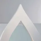 Biocamino a partir de bioetanol tierra, diseño moderno llama en la forma Todd viadurini