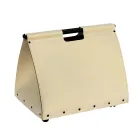 Bolsa para leña en ecopiel con ruedas Made in Italy - Caracol viadurini