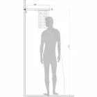 Cabezal de ducha Bossini Manhattan en acero inoxidable con dos chorros. viadurini