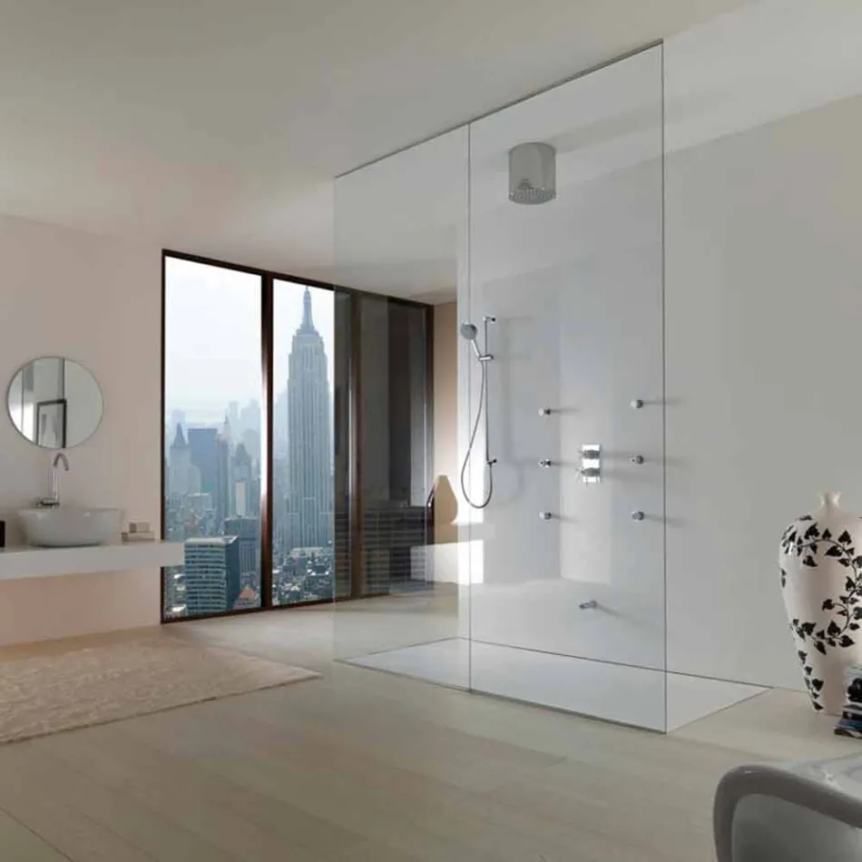 Cabezal de ducha Bossini Oki 200 con un moderno diseño de chorro viadurini