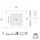 Bossini Rociador de ducha de techo acabado cromo con dos jets Dream diferentes viadurini