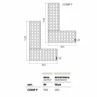 radiador de ladrillo lego hidráulico fabricado en Italia por Scirocco H viadurini