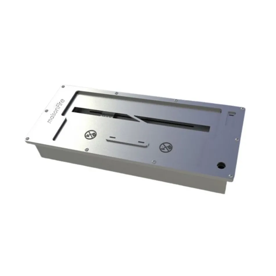 Quemador bioetanol empotrable rectangular 2 Lt viadurini