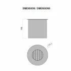 Quemador Circular en Acero Satinado para Chimenea de Bioetanol - Griff12 viadurini