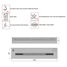 Quemador de Encastre Electrónico de Bioetanol Potencia 3,6kW Aron 100 viadurini