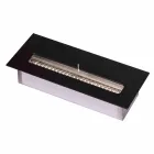 Quemador manual lineal en acero inoxidable para chimenea de bioetanol - Brandon viadurini