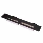 Quemador manual lineal en acero inoxidable para chimenea de bioetanol - Brandon viadurini