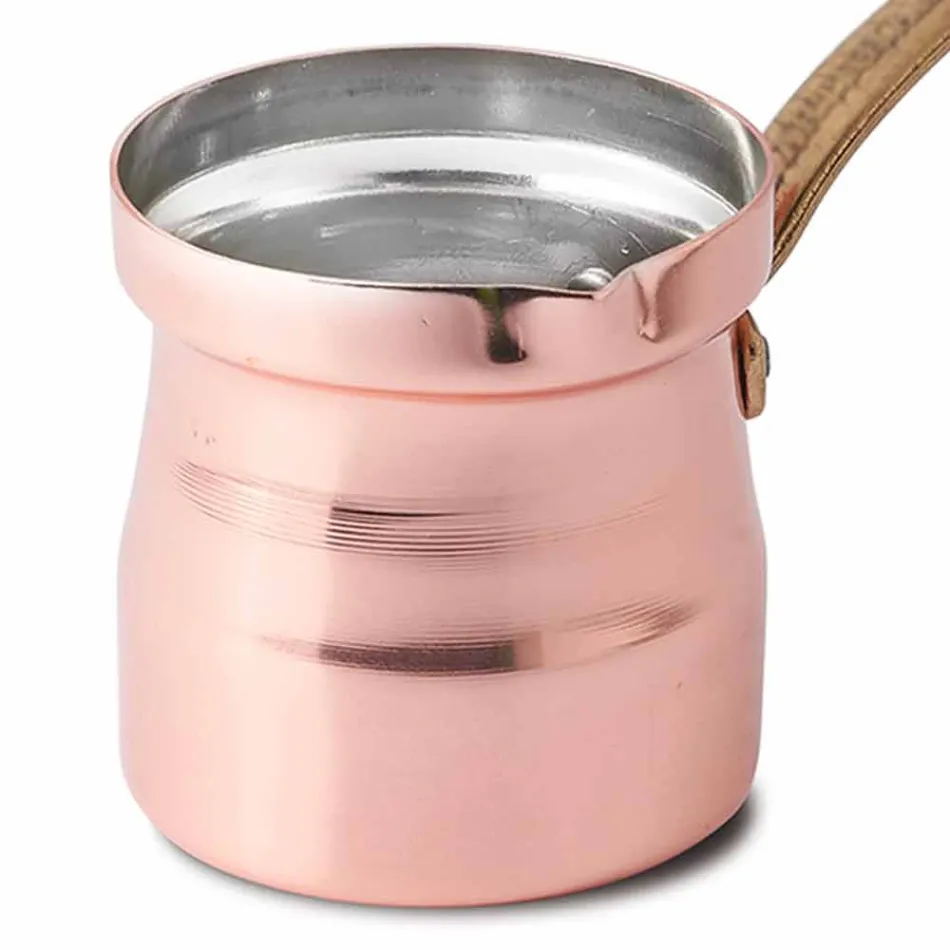 Cafetera turca en diseño de cobre estañado hecho a mano Made in Italy - Gianlorenzo viadurini