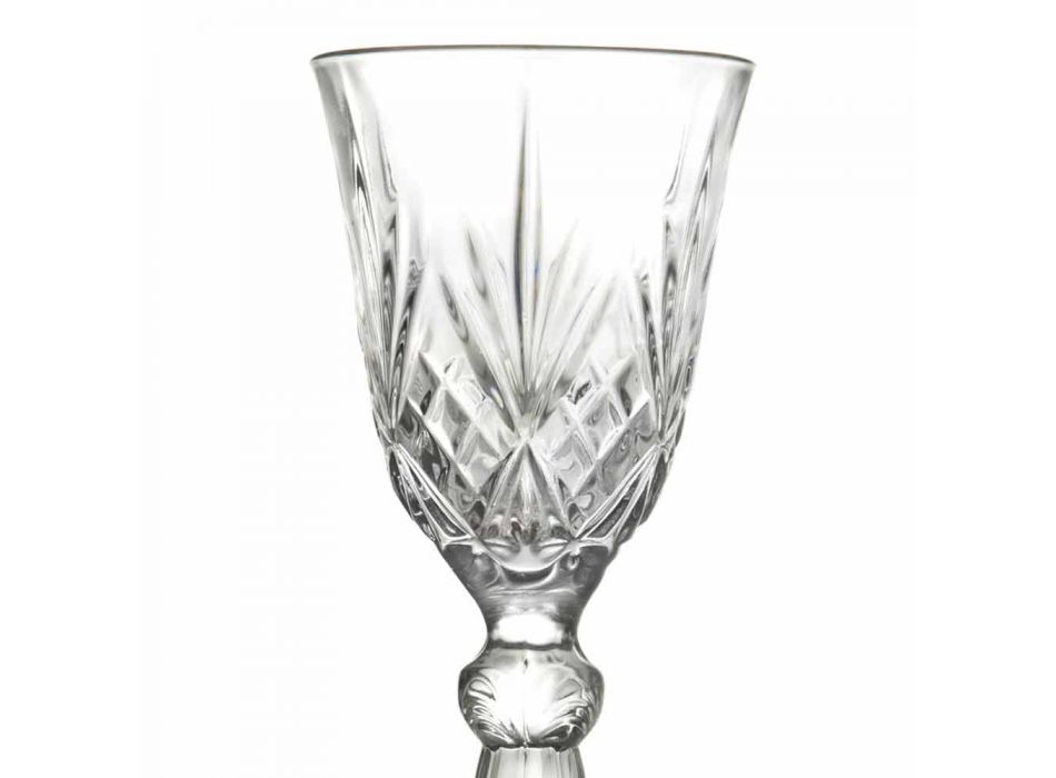 Vaso de Licor de Diseño Vintage en Cristal Ecológico 12 Piezas - Cantabile viadurini