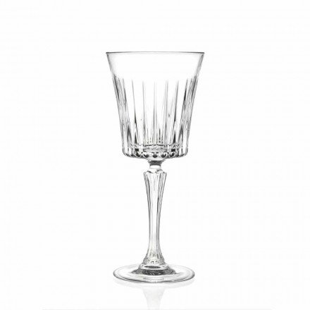 Diseño de copas de vino y cóctel de lujo en Eco Crystal 12 Piezas - Senzatempo viadurini