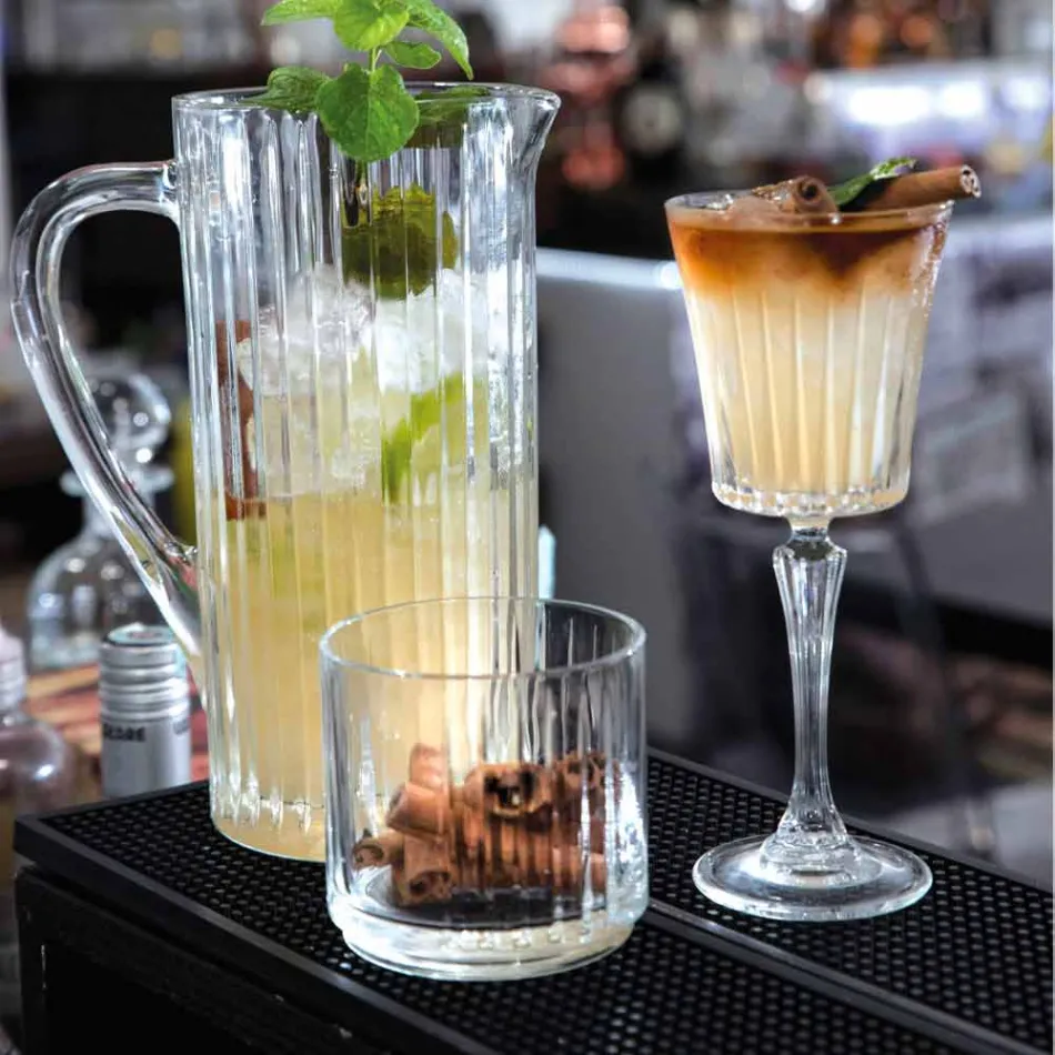 Diseño de copas de vino y cóctel de lujo en Eco Crystal 12 Piezas - Senzatempo viadurini