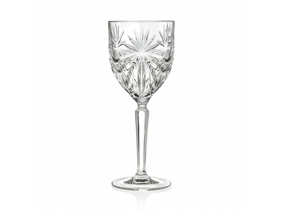 12 vasos de agua o vino de cristal ecológico - Daniele