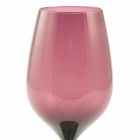 Copas de vino en vidrio de color gris, morado o aguamarina 12 piezas - Aperi viadurini