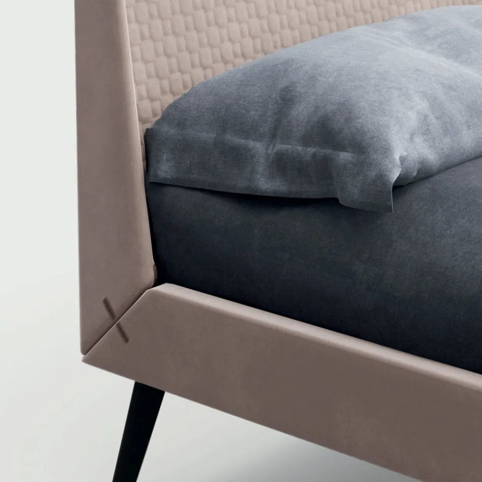 Dormitorio con 4 elementos de diseño moderno Made in Italy - Eléctrico viadurini