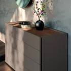 Dormitorio con 4 elementos de diseño moderno Made in Italy - Eléctrico viadurini