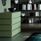 Dormitorio con 5 elementos modernos Made in Italy de alta calidad - Rieti viadurini