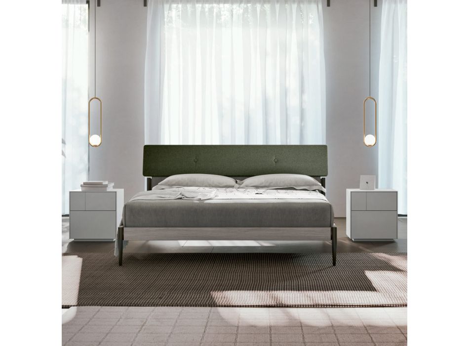 Dormitorio completo con 4 elementos modernos Made in Italy Precious - Verminia viadurini