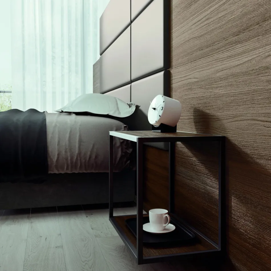 Habitación doble con 5 elementos de lujo Made in Italy - Esmeralda viadurini