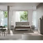 Dormitorio moderno con 4 elementos de estilo moderno Made in Italy - Lusinda viadurini
