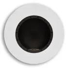 Chimenea de bioetanol de pared de diseño redondo en acero pintado - Trenton viadurini