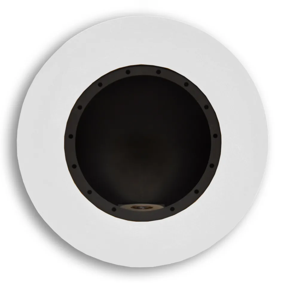 Chimenea de bioetanol de pared de diseño redondo en acero pintado - Trenton viadurini