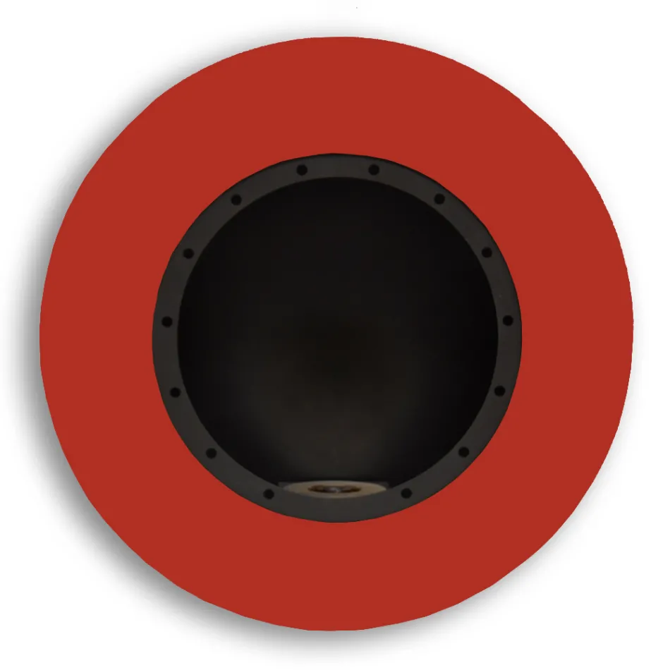 Chimenea de bioetanol de pared de diseño redondo en acero pintado - Trenton viadurini