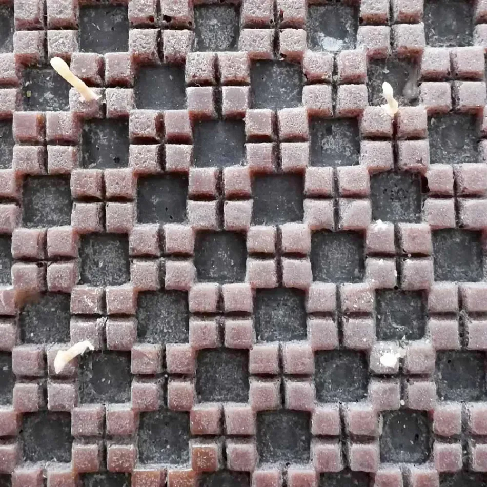 Vela de cera perfumada con canela y 4 mechas Made in Italy - Yuma viadurini