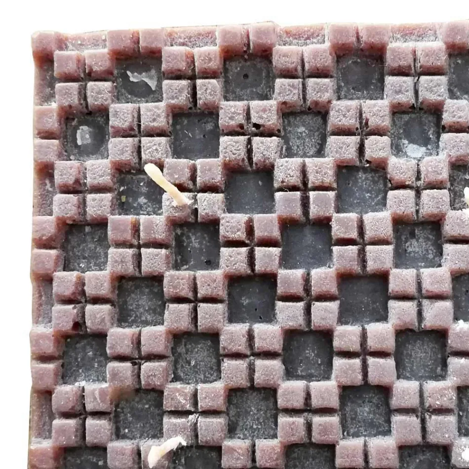 Vela de cera perfumada con canela y 4 mechas Made in Italy - Yuma viadurini