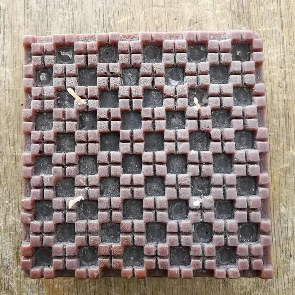 Vela de cera perfumada con canela y 4 mechas Made in Italy - Yuma viadurini