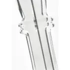 Candelabro de plexiglás transparente con 3 llamas Made in Italy - Paolino viadurini