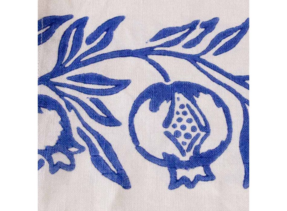 Lienzo de lino de artesanía italiana con diseño impreso a mano - Marcas comerciales viadurini