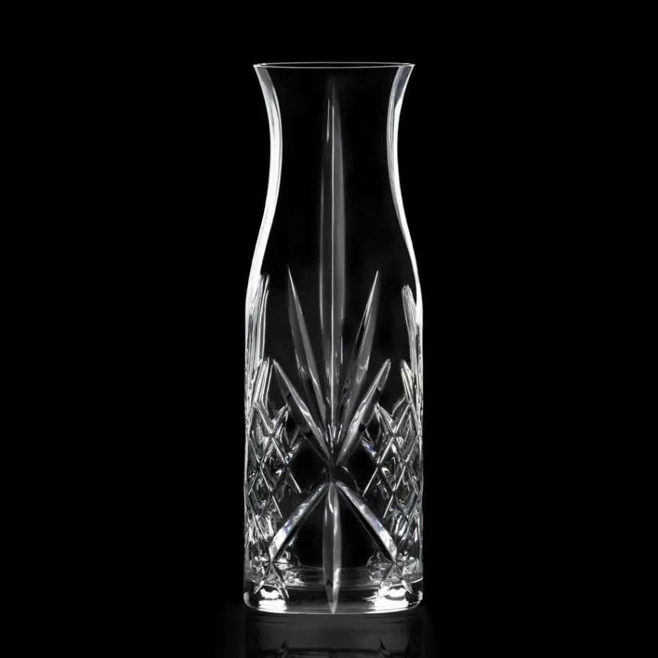 Jarra para agua o vino 4 piezas Eco Crystal Diseño Vintage - Cantabile viadurini