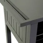 Carrito de exterior de aluminio pintado con diferentes acabados - Hotel viadurini