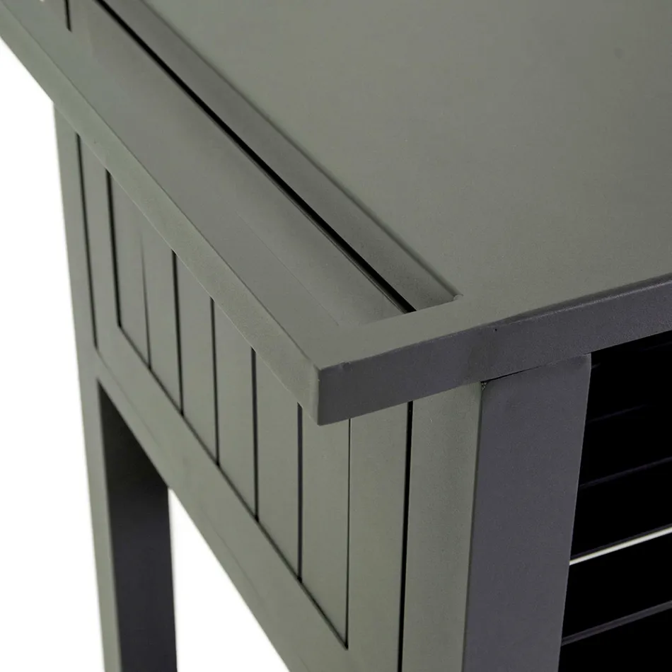 Carrito de exterior de aluminio pintado con diferentes acabados - Hotel viadurini