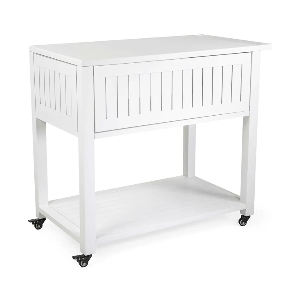 Carrito de exterior de aluminio pintado con diferentes acabados - Hotel viadurini