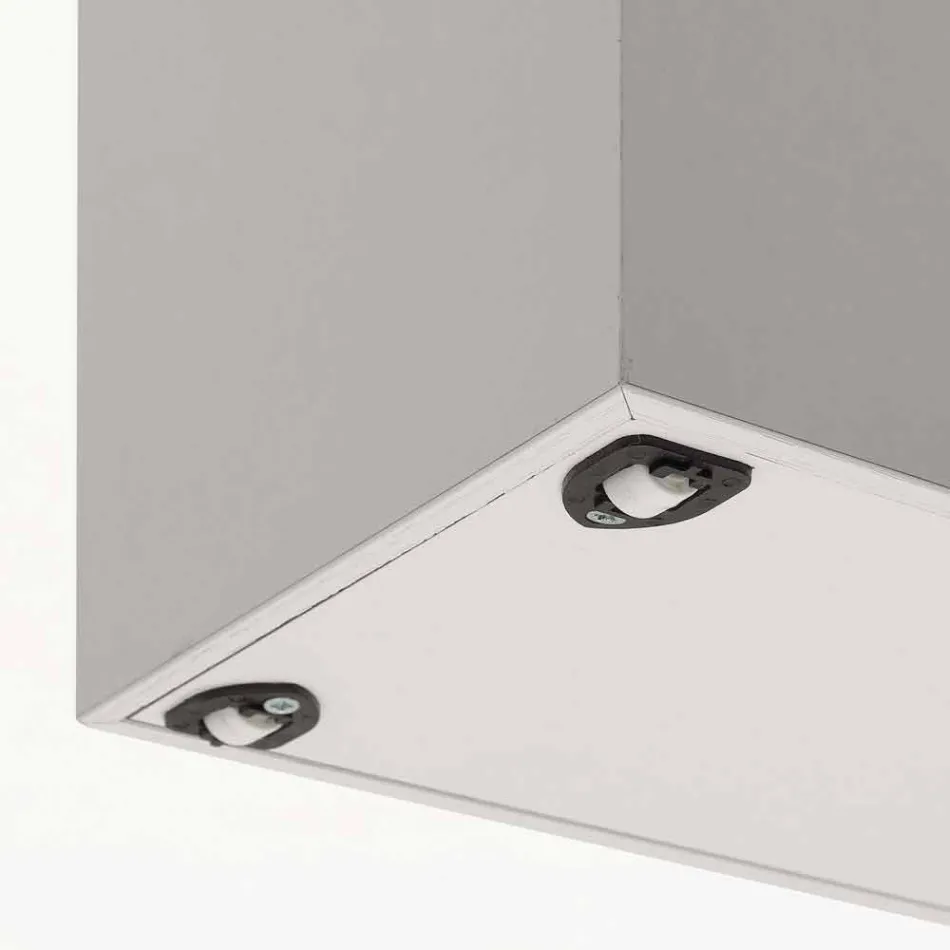 extensiones de compras puerta de poro abierto melamina blanca Columbus viadurini