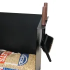 Carro portabolsas de pellets de metal con ruedas Made in Italy - Pinguino viadurini