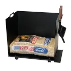 Carro portabolsas de pellets de metal con ruedas Made in Italy - Pinguino viadurini