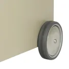 Carro de madera de metal con estante y 4 ruedas Made in Italy - Geco viadurini