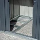 Casa de jardín con puerta batiente en diferentes tamaños - Puppy viadurini