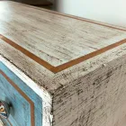 Cómoda con cajones de colores y pomos de cerámica Made in Italy - Hendriks viadurini