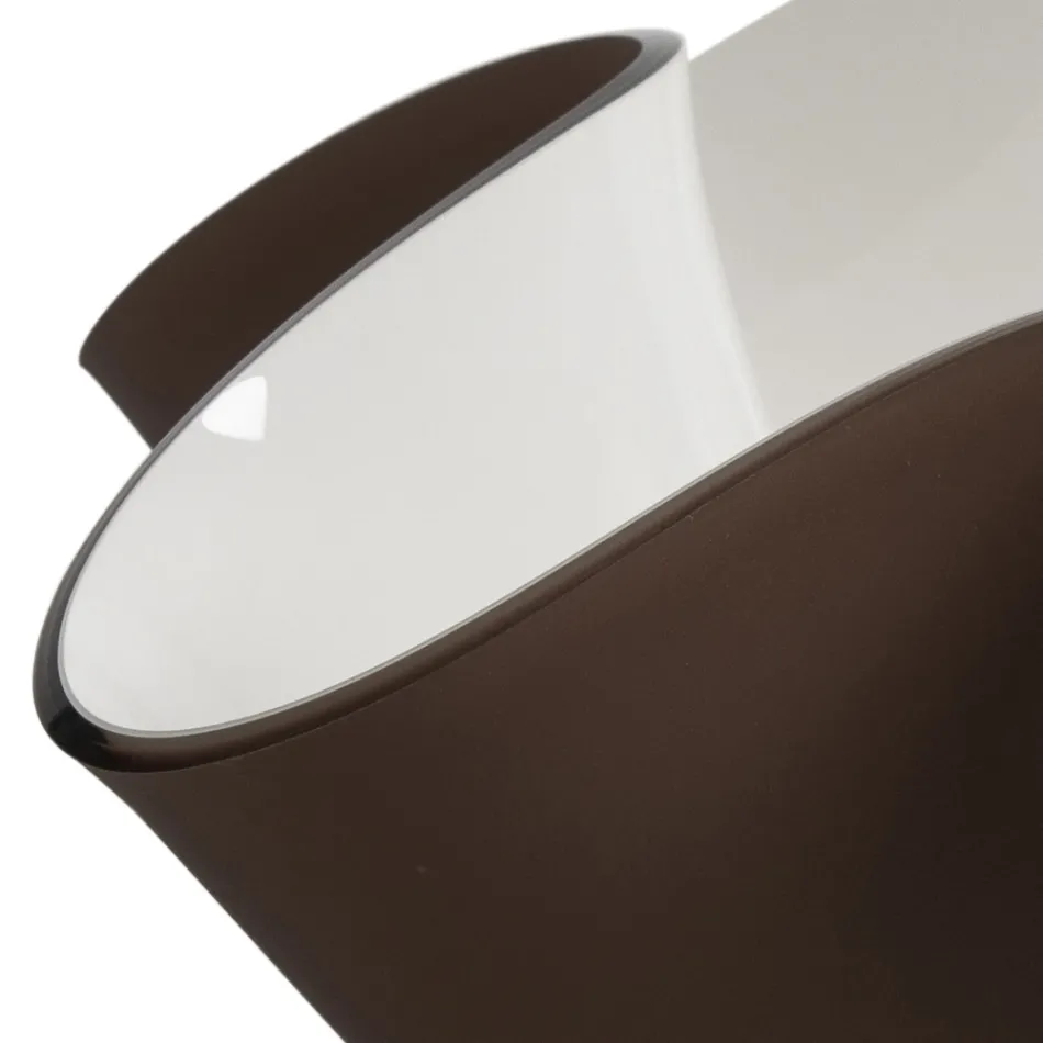 Centro de mesa en cristal acrílico varios acabados Made in Italy - Faustillo viadurini