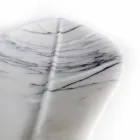 Centro de mesa en mármol Arabescato con forma de hoja Made in Italy - Treviso viadurini