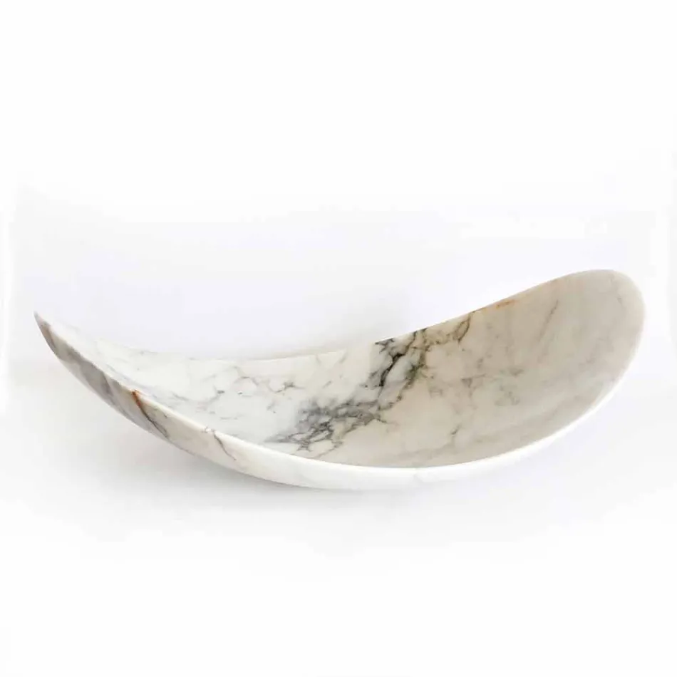 Centro de mesa en mármol Paonazzo de diseño Made in Italy - Libeccio viadurini