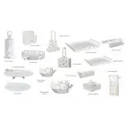 Centro de mesa ovalado moderno en hierro precioso hecho a mano en Italia - Leiden viadurini