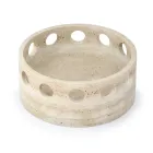 Centro de mesa/bandeja de bolsillo de mármol satinado Made in Italy - Hinata viadurini