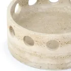 Centro de mesa/bandeja de bolsillo de mármol satinado Made in Italy - Hinata viadurini