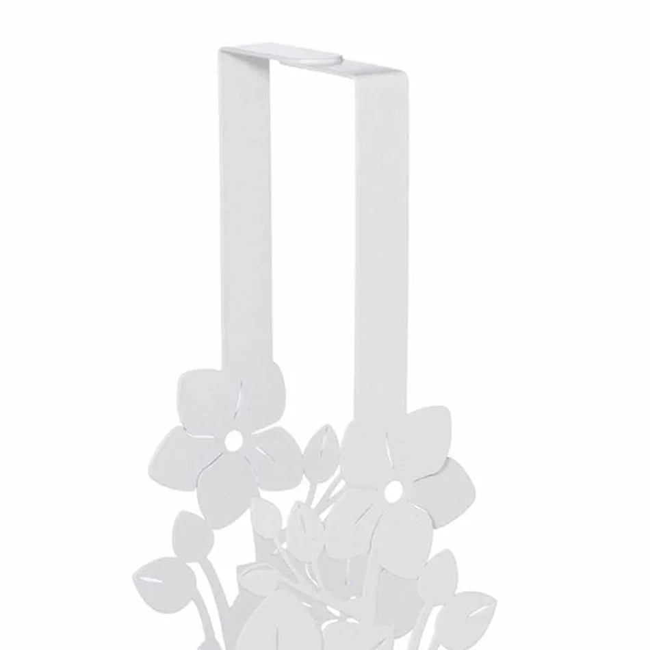 Cesta de hierro con diseño moderno y portavasos hecha en Italia - Marken viadurini